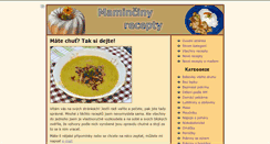 Desktop Screenshot of mamincinyrecepty.cz