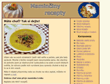 Tablet Screenshot of mamincinyrecepty.cz